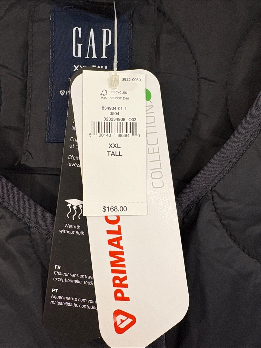 GAP Black Quilted Puffer Jacket - Picture 5 of 6